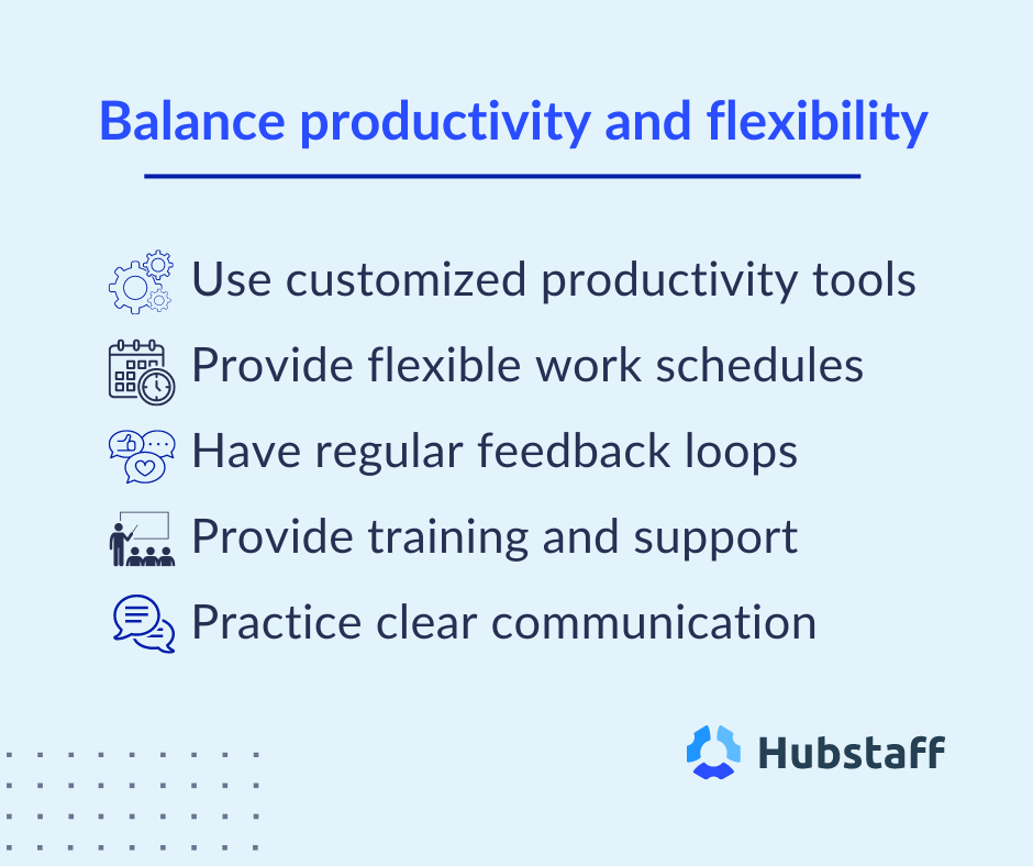 Balance productivity and flexibility
