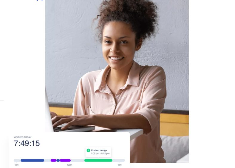 Hubstaff hours worked widget