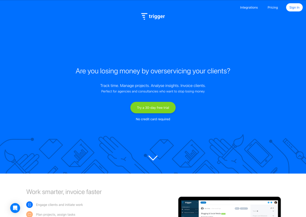 Trigger : Easy Project Management, Time Tracking, Online Invoicing